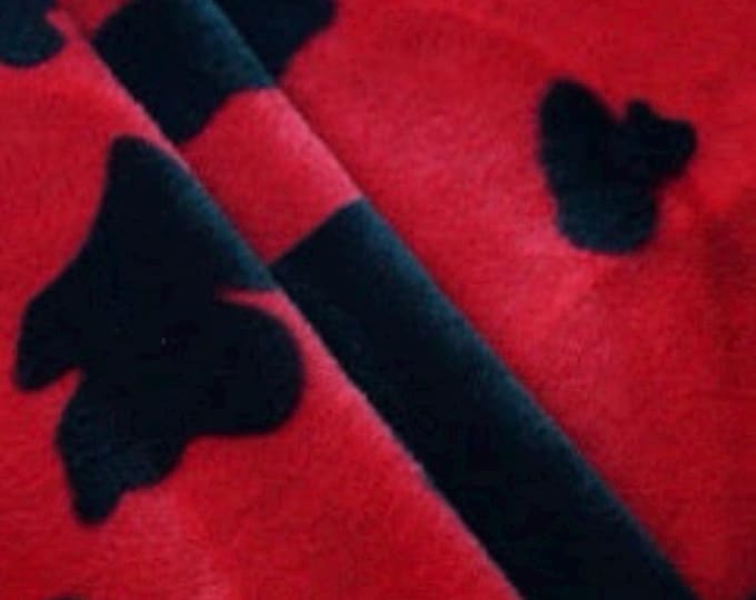 Cow Animal print Velboa Fabric 60" Wide