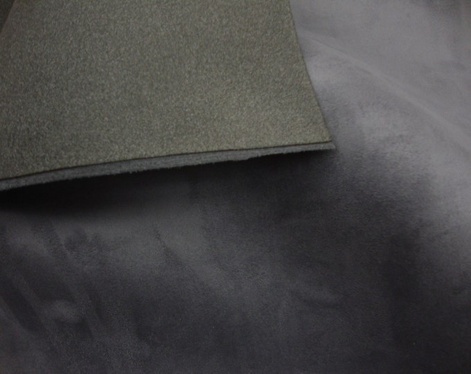 Foam Charcoal Suede  Headlining Foam Backed Fabric 60" Wide by the yard
