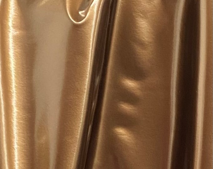 Vinyl Fetish bronze fabric per yard 54" Wide sold by the yard