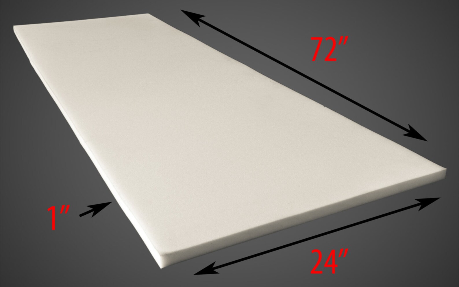 Upholstery Foam 1 Thick 24 Wide x 72 Long Etsy