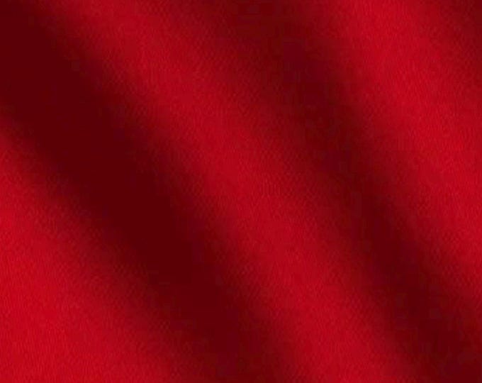 Red Wedding Satin Fabric, Bridal Gown Material, DIY Fabric by the Yard