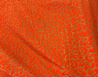 Burnout stretch Velvet chetah costume fabric