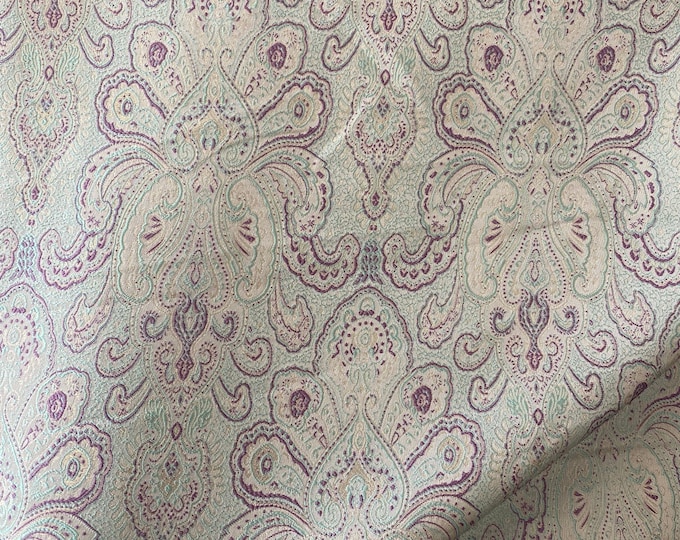 Sea blue Jacquard Damask light weight multi purpose fabric by the yard