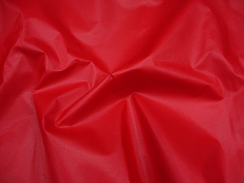 Red Packcloth 420 Denier Nylon Water Resistant 60 wide fabric per yard image 2