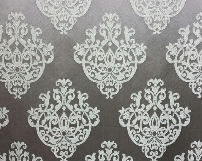 French Ivoy Castille 343 Jacquard Upholstery Drapery Fabrics 57" wide fabric by the yard