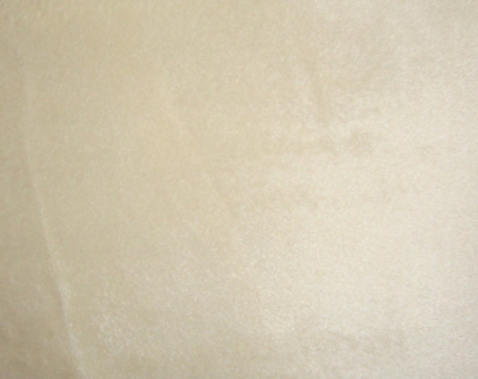 Faux Fake Fur Solid Velboa  Fabric by the Yard beige 60" wide