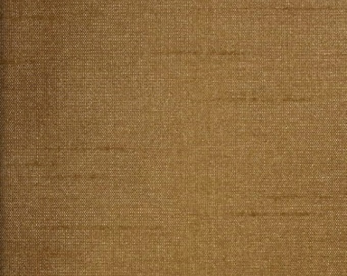 Wheat Shantung Dupioni Faux Silk two tone fabric BY THE YARD 54" wide