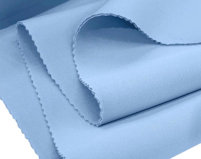 Baby blue Super Techno Fabric, 2mm Thick, Solid Colors, Sold by The Yard