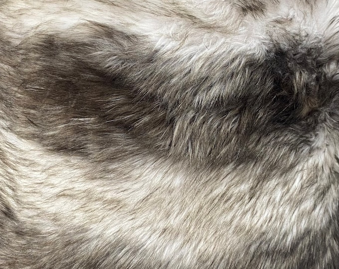 Fox two tone Synthetic Fur upholstery Fabric by the yard 60" wide