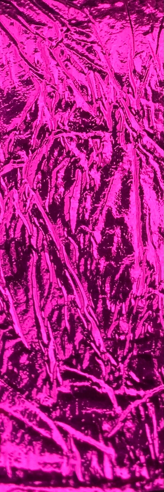 Fuchsia Cracked metallic reflective Distressed vinyl upholstery craft 54" Wide