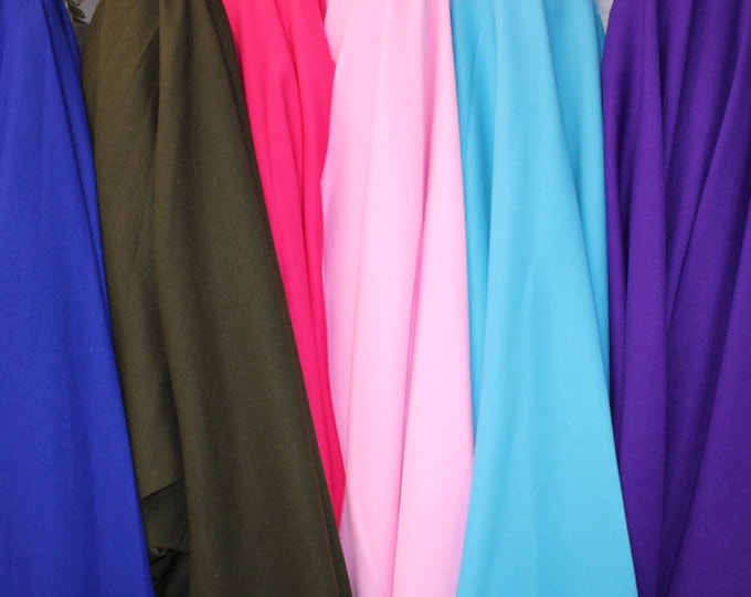 Poly Gabardine  Fabric 59/60" wide, non-stretch by the Yard