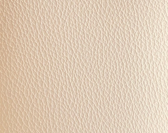 Bone Palma premium automotive  upholstery faux leather vinyl 54" Wide Sold BY THE YARD