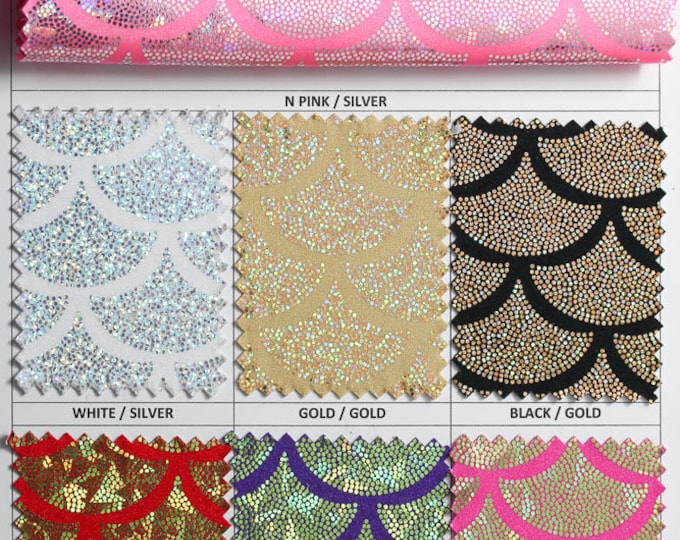 4-Way Stretch Mermaid Hologram Spandex Metallic Activewear, dance wear, Foil, Hologram, Nylon, Spandex, sportswear, sweimwear, yoga.