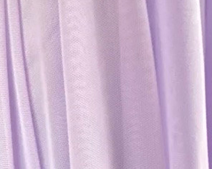 Lilac Power Mesh nylon spandex Stretch Fabric 60" per yard