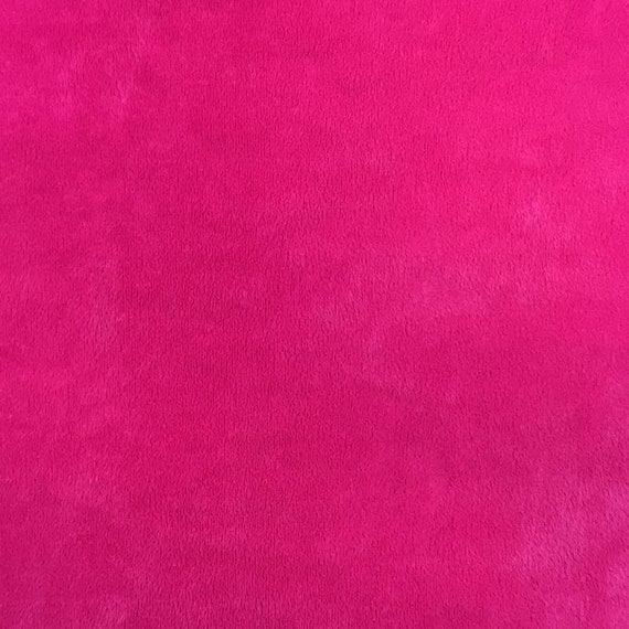 ULTRA Minky Solid FUCHSIA Fabric 58/" Wide Sold by the yard