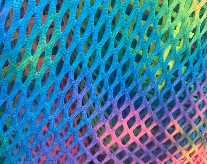 aqua green Shiny Fishnet with Lurex Nylon Spandex 60" Sold by Yard  58" wide  Sportswear, Athletic