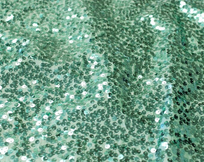 Mint seqiun taffeta fabric 54" wide sold by the yard