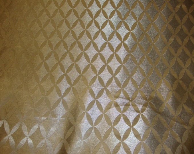 54" Wide Metallic Eclipse Embossed upholstery Faux vinyl leather fabric per yard