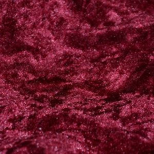 Panne Velour velvet fabric By THE YARD 60&quot; wide-Burgundy
