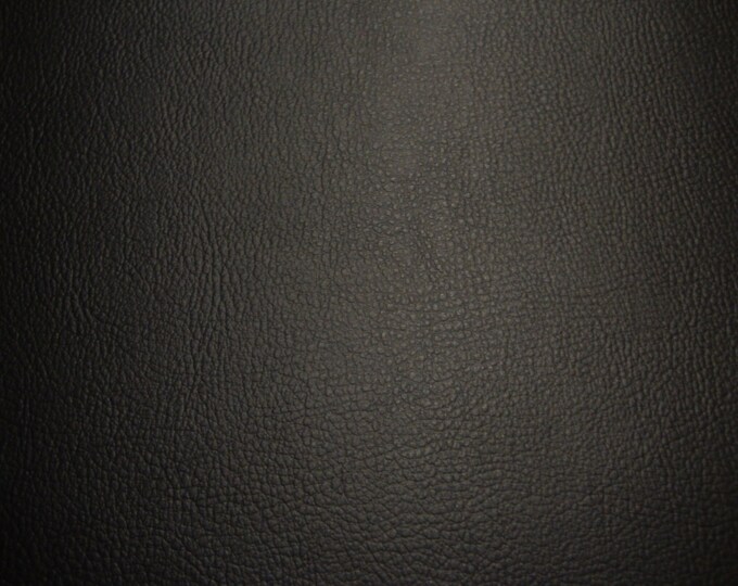 Faux leather Automotive hospitality upholstery Black Palma 75  fabric per yard