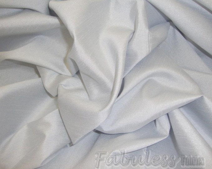 Grey Shantung Dupioni Faux Silk two tone fabric BY THE YARD 54" wide