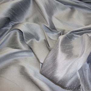 Limestone Shantung Dupioni Faux Silk two tone fabric BY THE YARD 54&quot; wide