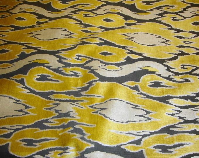 Sunny  Maldives Embossed Raised Velvet upholstery Drapery Fabric per yard 54" Wide