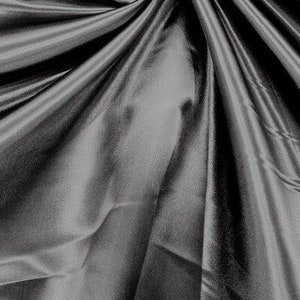 Gray Heavy Shiny Bridal Satin Fabric for Wedding Dress, 60&quot;  wide