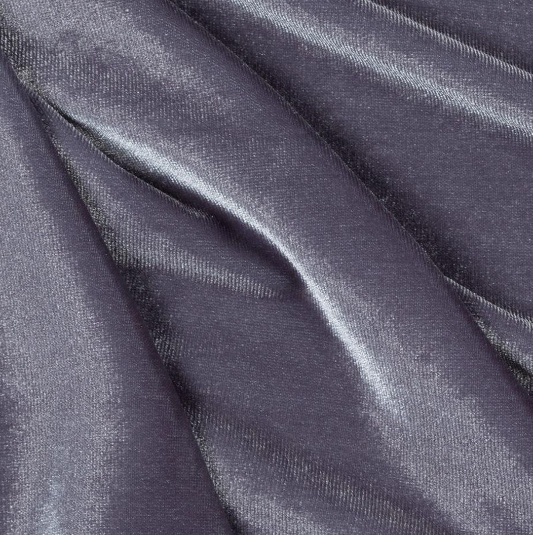 Two Way Drapery CHARCOAL Two Way Stretch Velvet Spandex Apparel Drapery Fabric 60