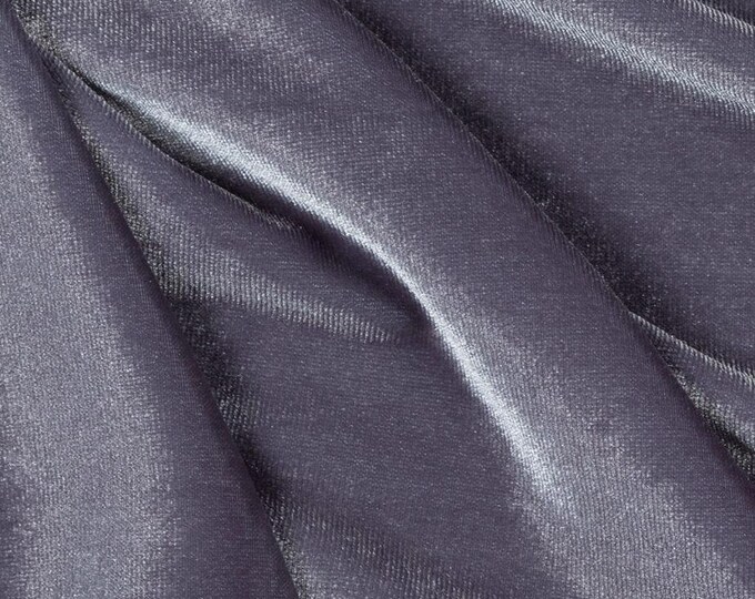 CHARCOAL two way stretch velvet spandex apparel drapery fabric 60" Wide