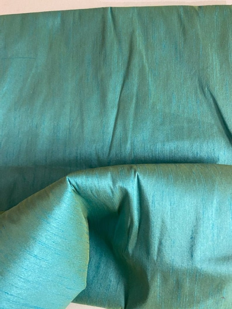 Lagoon Shantung Dupioni Faux Silk fabric per yard Etsy