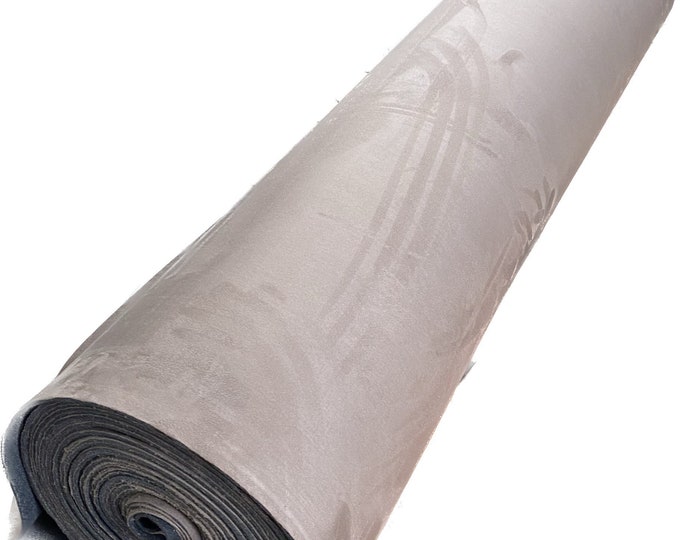 Taupe Suede Headlining Foam Backed Fabric 60" Wide by the yard