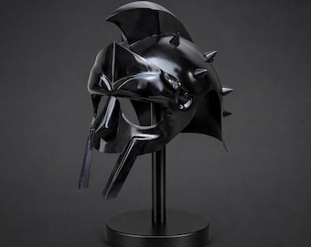 Steel Gladiator Helmet: Maximus Decimus Meridius Replica Armor, Wearable Cosplay Prop