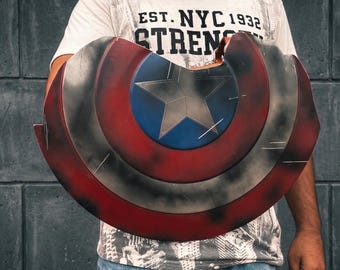 Damage Captain America Shield | Steve rogers shield | Avenger Endgame Captain America Shield | Best Gift Halloween
