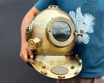 1921 Anchor Engineering Diving Helmet | Nautical Maritime Decor