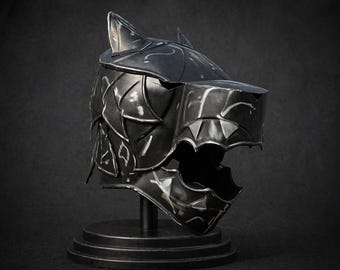 Wolf Helmet Steel | Wearable Viking Cosplay LARP Reenactment Gear