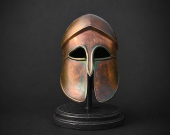Handmade Steel Corinthian Helmet | Authentic Greek Warrior Costume Display