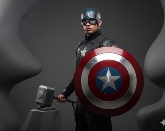 Captain America Shield | Mjolnir Thor Hammer | Avenger End Game | Shield And Hammer | Best Gift Halloween
