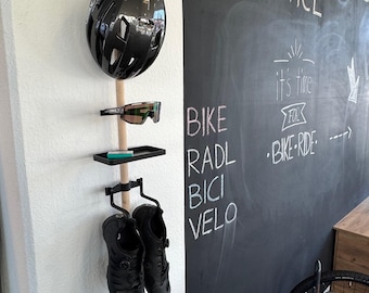 Bike Gear Rack - Premium Design Wandhalter für Fahrrad Essentials
