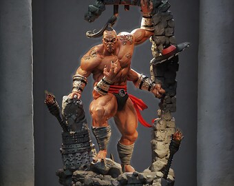 Four Arm Arena Juggernaut STL | 3D Print Titan Figurine (Digital Download)