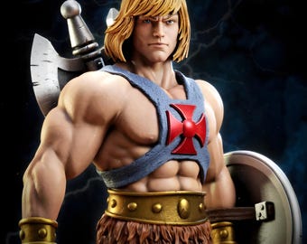Barbarian Power Titan STL | 3D Print Figurine Muscle Sword Hero | Printable Stl Savage Champion Model | Display Colossus