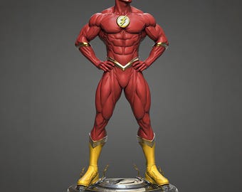 Scarlet Speedster 3D Print Figurine | Time Dash Hero STL (Digital Download)