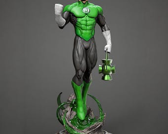 Emerald Hero Figurine STL | 3D Print Warrior Statue (Digital Download)