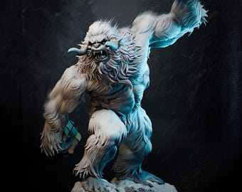 Frozen Yeti Titan STL | 3D Print Muscle Beast Figurine (Digital Download)