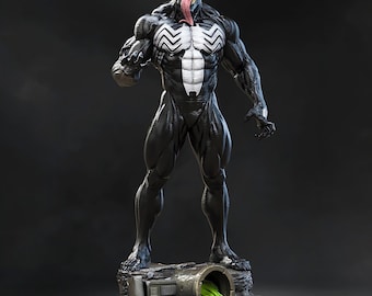 Symbiote Rage Monster STL | 3D Print Alien Beast Figurine