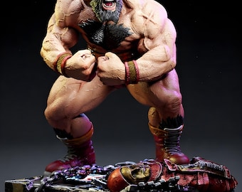 Flexing Wrestling Brute STL | 3D Print Figurine Muscle Titan Pose | Printable Stl Power Grappler Model | Display Giant