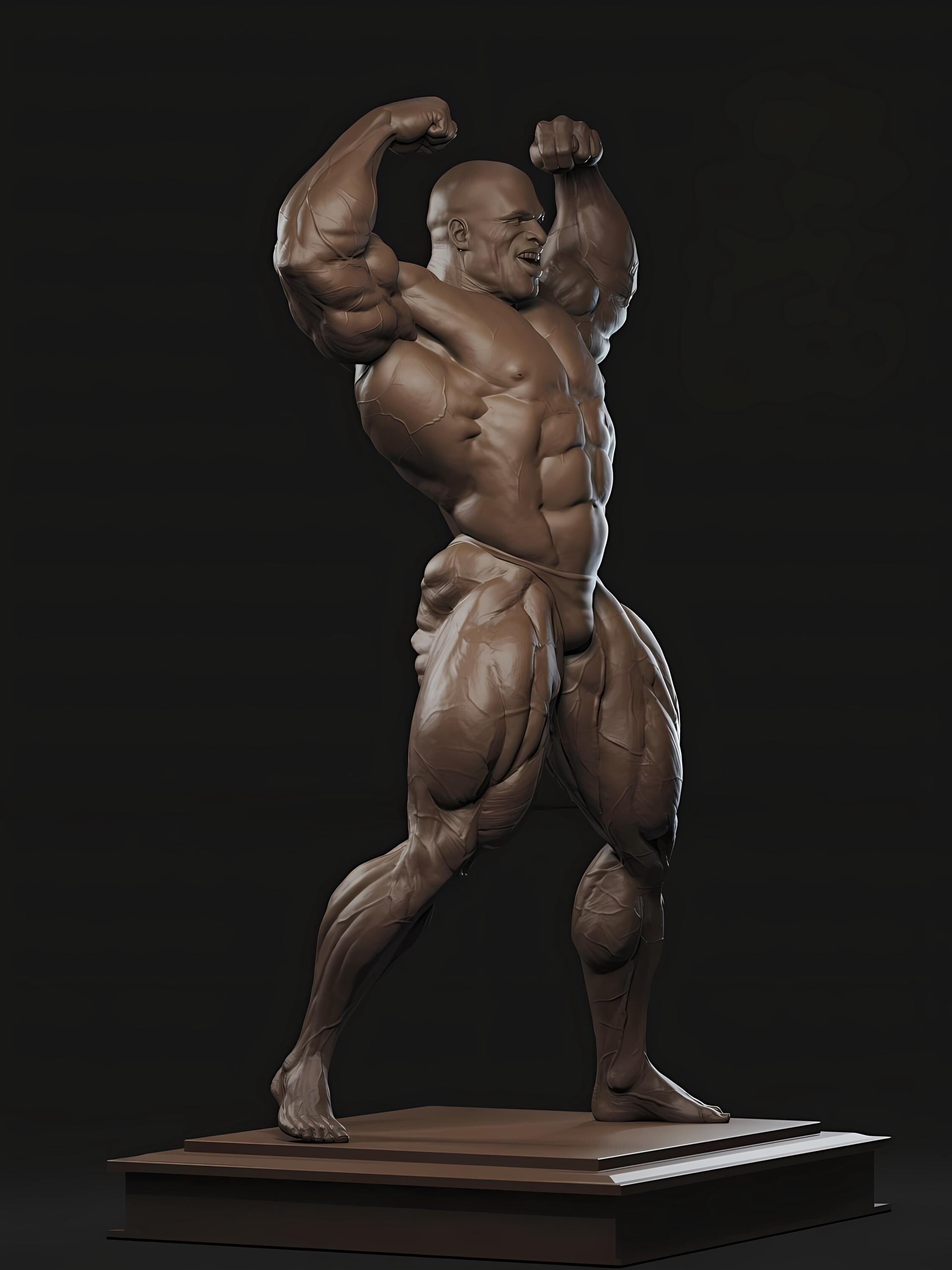 Legendary Muscle King STL | 3D Print Figurine Extreme Bodybuilder ...