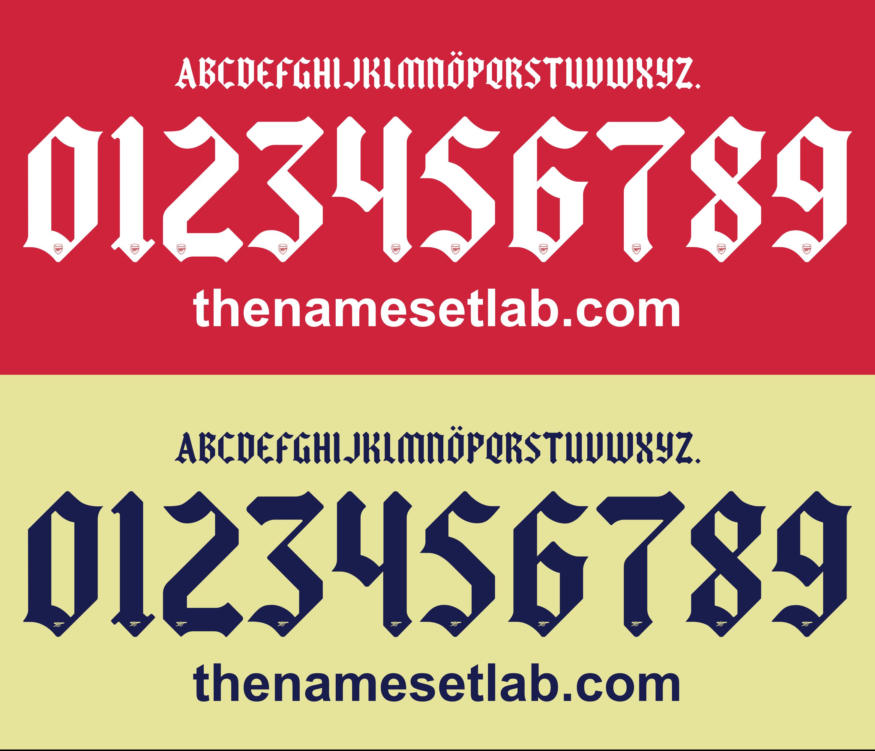Arsenal Logo Font