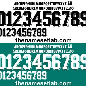 Duitsland voetbalnaamset AI-bestand 1994 - retro-lettertype - direct downloaden - VS 94