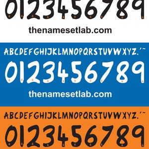 R Madrid 2013-2014 Nameset AI File - Retro Font - Instant Download image 1